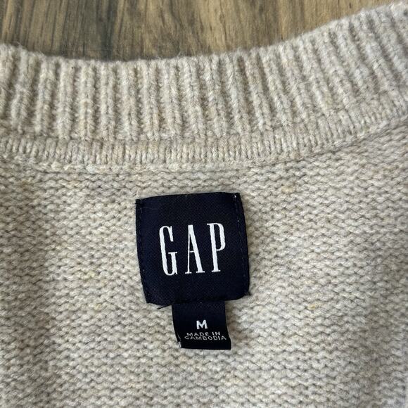 Gap Cashsoft Pocket Cardigan Gray Taupe Size Medium Blogger Favorite EUC - Picture 6 of 9